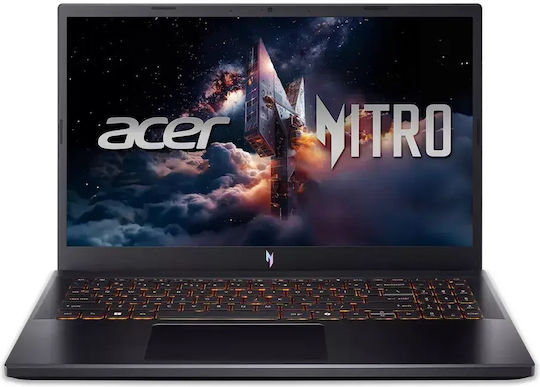 Acer Nitro V 15 15.6" IPS FHD 165Hz (Core 7-240H/8GB/250GB SSD/GeForce RTX 5050/W11 Pro) (Международна английска клавиатура)