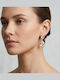 Sk3599 Висящи Обици Двойна Капка Прозрачни Кристали – Grekas Jewelry