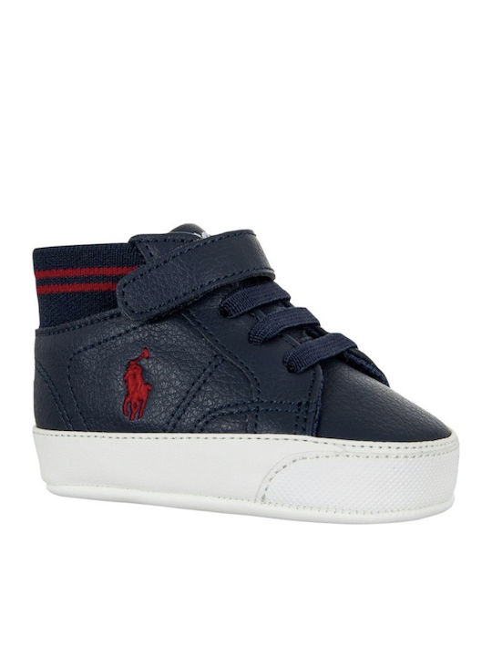 Ralph Lauren Baby Soft-Sole Boots Navy Blue Polo