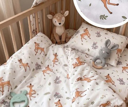 MayHome Baby Duvet Cover Set with Pillowcase Baby 120x160cm