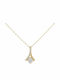 Senzio Belibasakis Halskette aus 9K Gold mit Zirkon