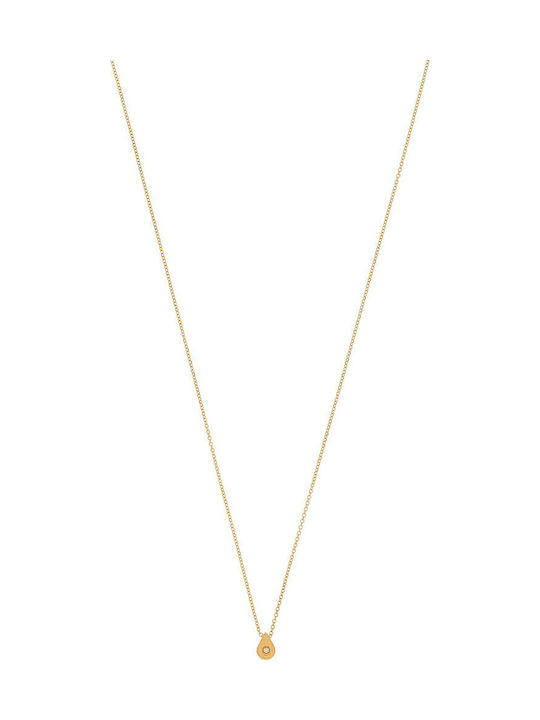 Vitopoulos Halskette aus Vergoldetem 18K mit Diamant Vitopoulos Halskette aus Vergoldetem 18K mit Diamant