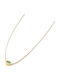 Irmelia Knitted Gold Plated Eye Necklace Beige
