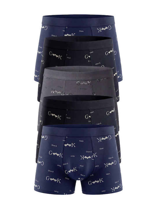 Men's Multicolour Boxers 5Pack