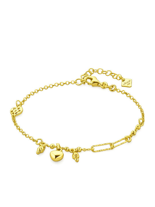 Vogue Women's Bracelet from Silver Gold Plated