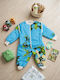 Mamma Natura Winter Sleeping Bag with Legs Light Blue