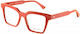 El Greco 9370 C3 Women's Acetate Prescription Eyeglass Frames Butterfly Red