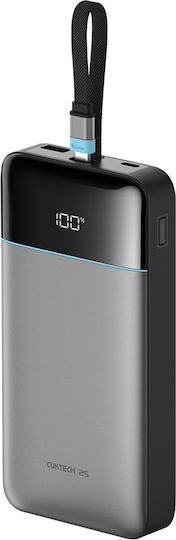 Cuktech Power Bank 25000mAh 120W mit USB-A Ausgangsanschlüsse und USB-C Ausgangsanschlüsse Graue