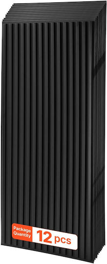 PVC με Κόλλα Μαύρο 60.5x121.5εκ. 12τμχ PVC με Κόλλα Μαύρο 60.5x121.5εκ. 12τμχ