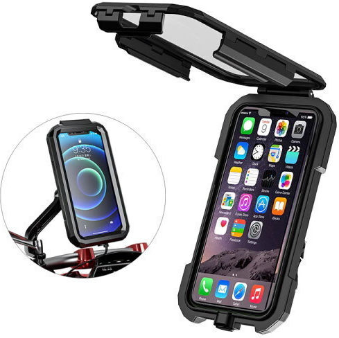 Kewig M18l-b2 Motorcycle Phone Mount with Waterproof Case 4.7" for Mirror