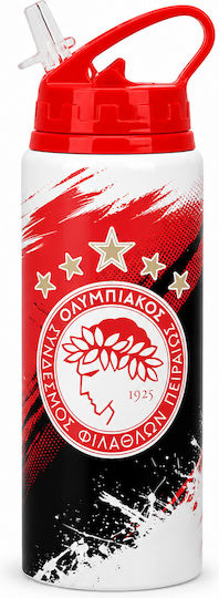 Digital Place Kinder Trinkflasche aus Aluminium Olympiakos Weiß 600ml
