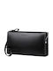 Leder Herren Handtasche Schwarz
