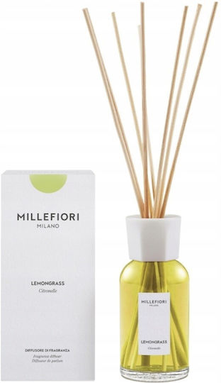 Millefiori Raumduft Diffusor Duftstäbchen 250ml Zitronengras
