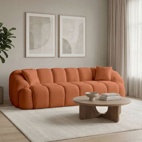 Octavio Four Seater Couch Tile Red 268x80x70 cm