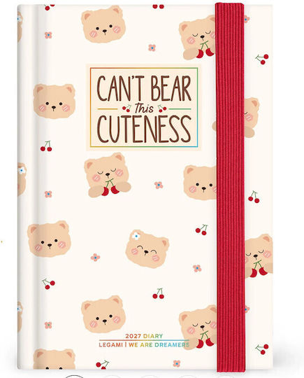 Legami Milano Kitty Bubble Tea Дневен Дневник 2027 Бял 9.5x13.5см.