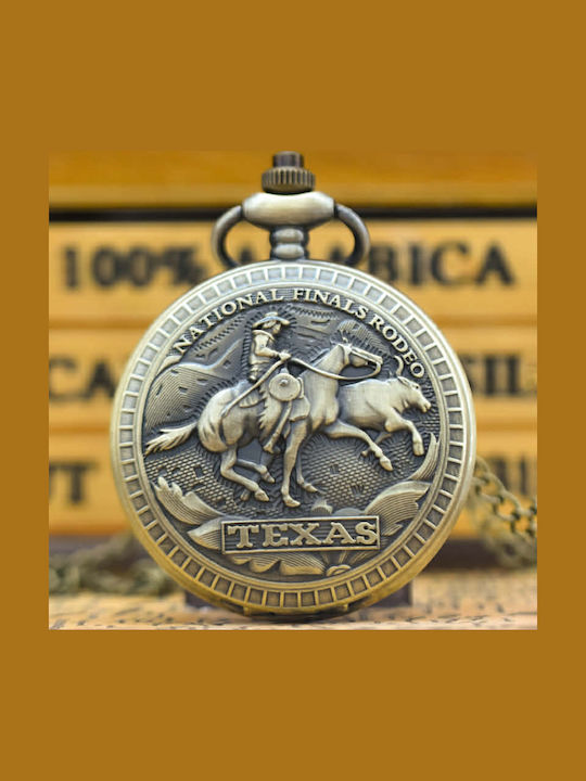 Texas Pocket Watch Cowboys On Horses Molf's