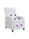 Relax Massage Armchair White 66x95x100cm