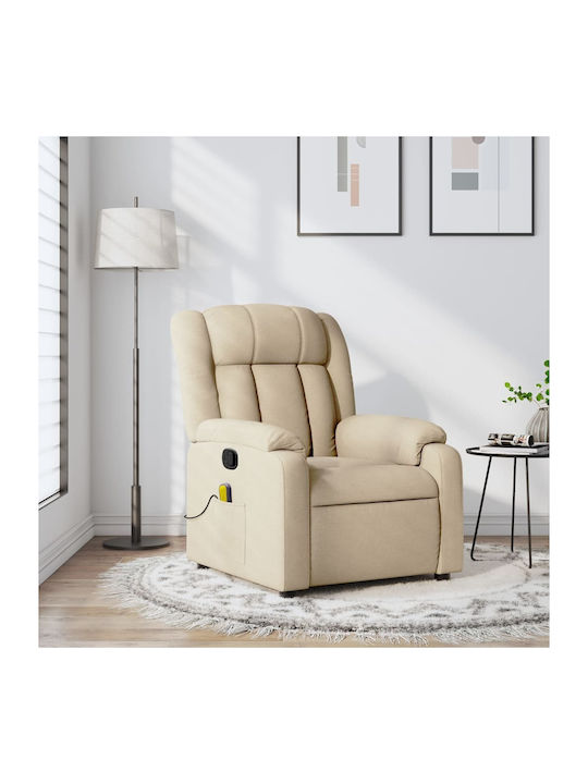 Scaun De Relax Masaj Cu Puf Crem 78x92x98cm