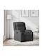 Relax Armchair with Footstool Dark Grey 77x95x99cm