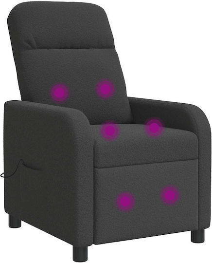 Πολυθρόνα Relax Massage Σκούρο Γκρι 66x95x100cm