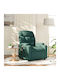 Relax Massage Armchair Dark Green 74x89x100cm