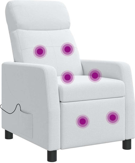 Relax Sessel Mit Massage Weiß 66x95x100cm