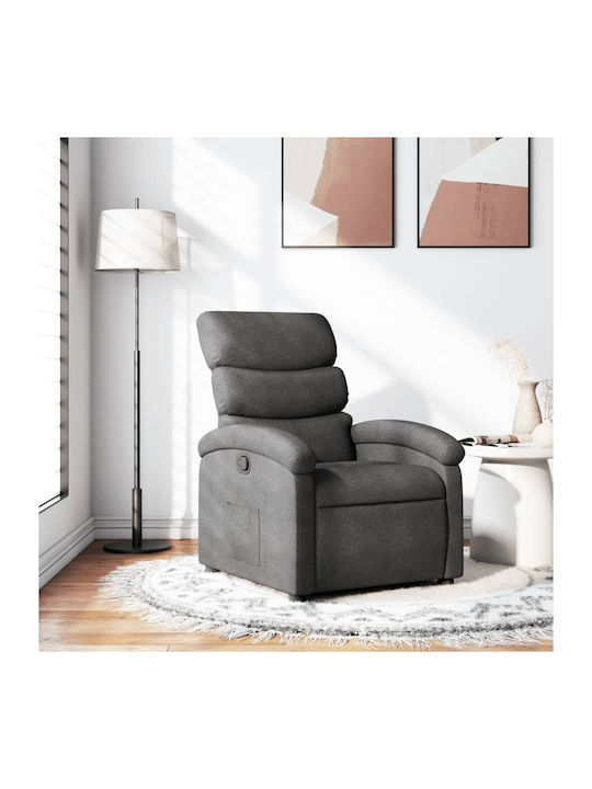 Πολυθρόνα Relax με Υποπόδιο Σκούρο Γκρι 70x92x9...