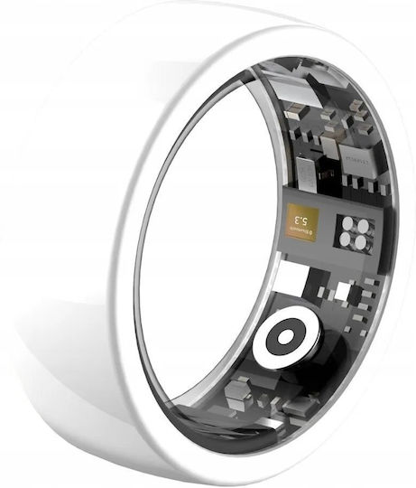 Riversong Trinity SR01 Inel inteligent 18mm Waterproof cu Pedometru Alb