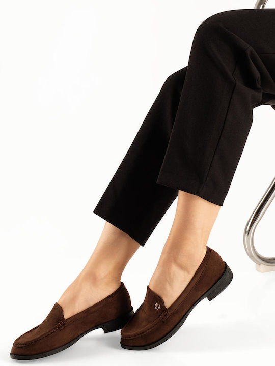 The Shoemart Women's Loafers In Brown Colour