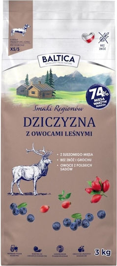 3kg Grain-Free Dry Food for Adult Small-Breed Dogs with Meat