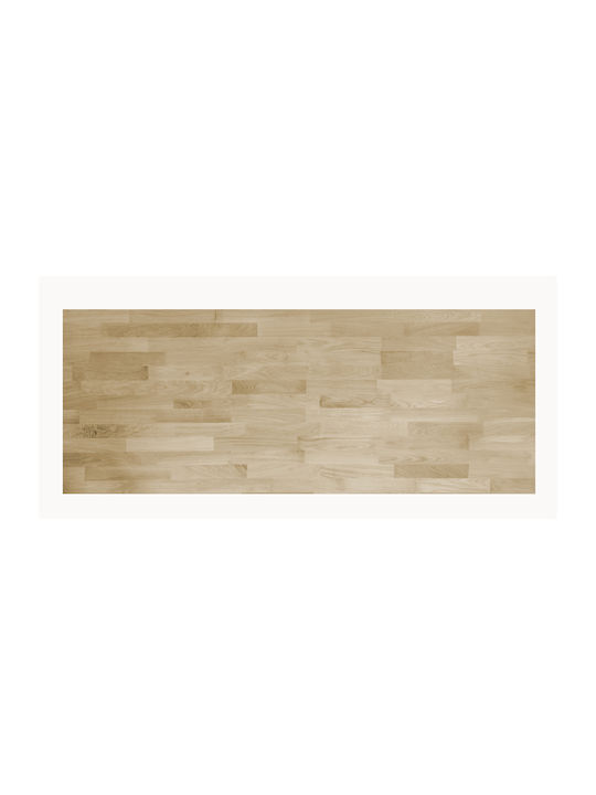 Kazantzidis Rectangular Office Desk Surface Made of Solid Oak Wood 139x56cm EUOAKFJLP40X650X800