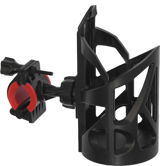 Adjustable Motorcycle Bicycle Bottle Cage Handlebar Mount Sh-3133 Black Red