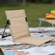 Foldable Beach Chair Beige 40x38x38cm