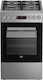 Beko Stove 60lt with Gas Cooktop W60cm Black