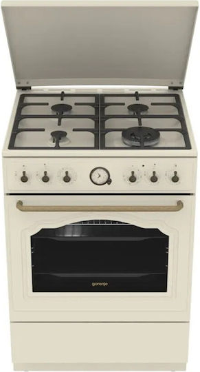 Gorenje Aragaz Gaz Lichid și Electricitate 71lt cu Plite Emailate P60cm Gorenje Gks6c71cli Kitchen