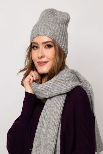 Beanie Căciulă Tricotată Pentru Femei Gri Culoare