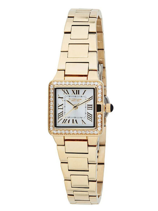 U.S. Polo Assn. Women's Watch Battery with Silver Stainless Steel Bracelet