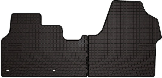 Gummifußmatten Fiat Scudo Iii Van 2016 Schwarz Eingesetzt