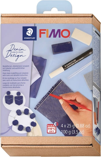 Създавам Ефект Деним Глина Fimosoft Fimo Jeans Effect Кутия