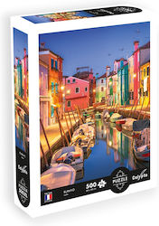 Puzzle 2D 500 de piese Burano, Italia Puzzle 2D 500 de piese Burano, Italia