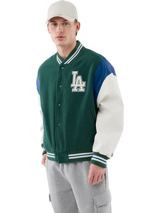 New Era Mlb Κολλεγιακό Μπουφάν Green