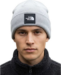 The North Face Dock Worker Recycled Beanie Unisex Knitted Beanie in Grey Colour