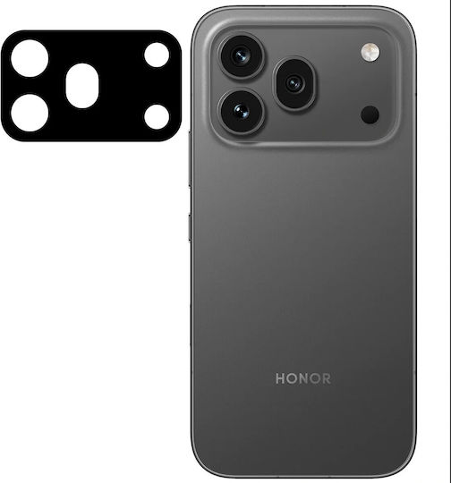 Bizon Protecție Cameră Glass Lens Tempered Glass Negru pentru Honor 600 Pro