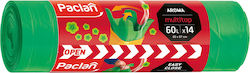 Paclan Aromatische Müllsäcke Kapazität 60lt 67x60cm 14Stück Grüne
