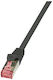 LogiLink U/FTP (STP) Cat.6a (Gigabit) Καλώδιο Δικτύου Ethernet 1.5m Μαύρο