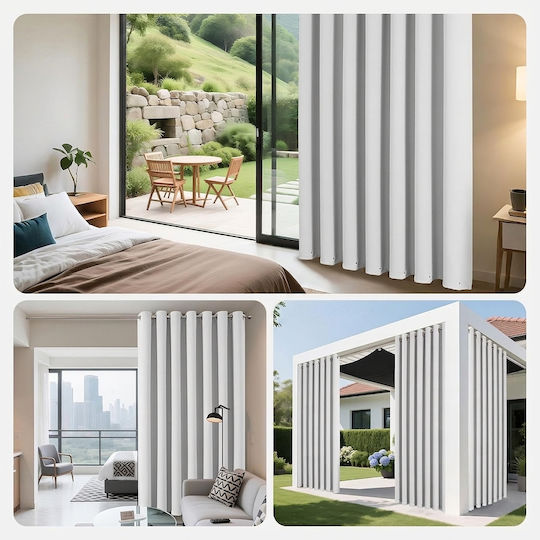 Joydeco Joydeco Verdunkelungsvorhang Für Fenster Mit Grommets Grau 132x158cm