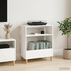 vidaXL 8012890 Мебел Hi-Fi Бял