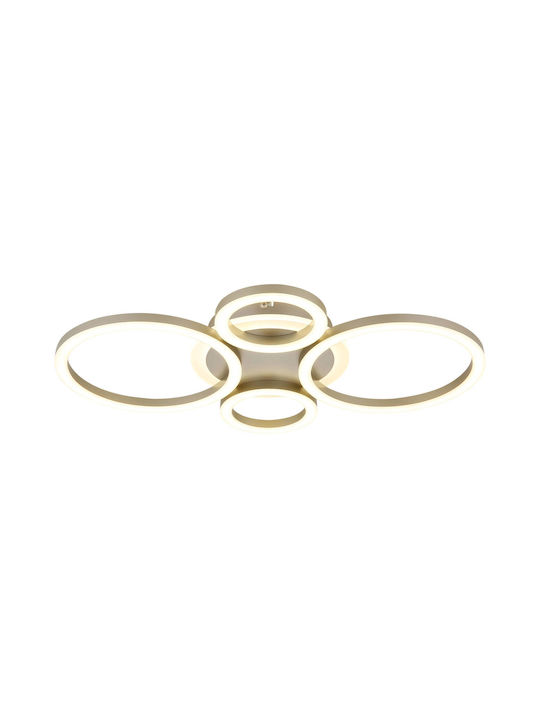 Globo Lighting Таванно Осветително Тяло Кафяво с Интегриран LED