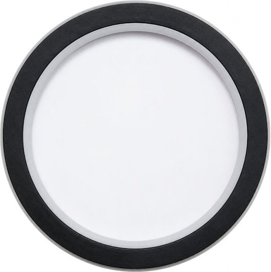 VenCore Modern Wall Lamp with Integrated LED and Adjustable White Light Black 21x5cm