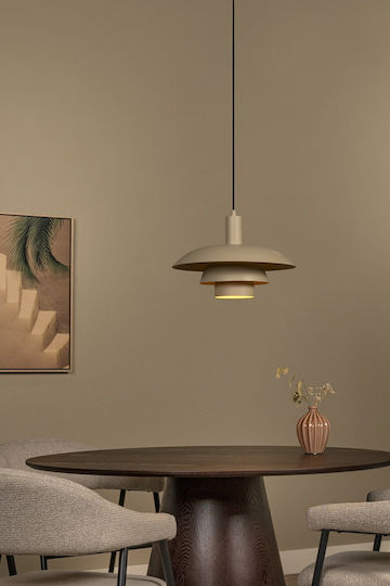 Lucide Lightning Κρεμαστό Φωτιστικό Καφέ με Ντουί E27 38x38x155εκ.